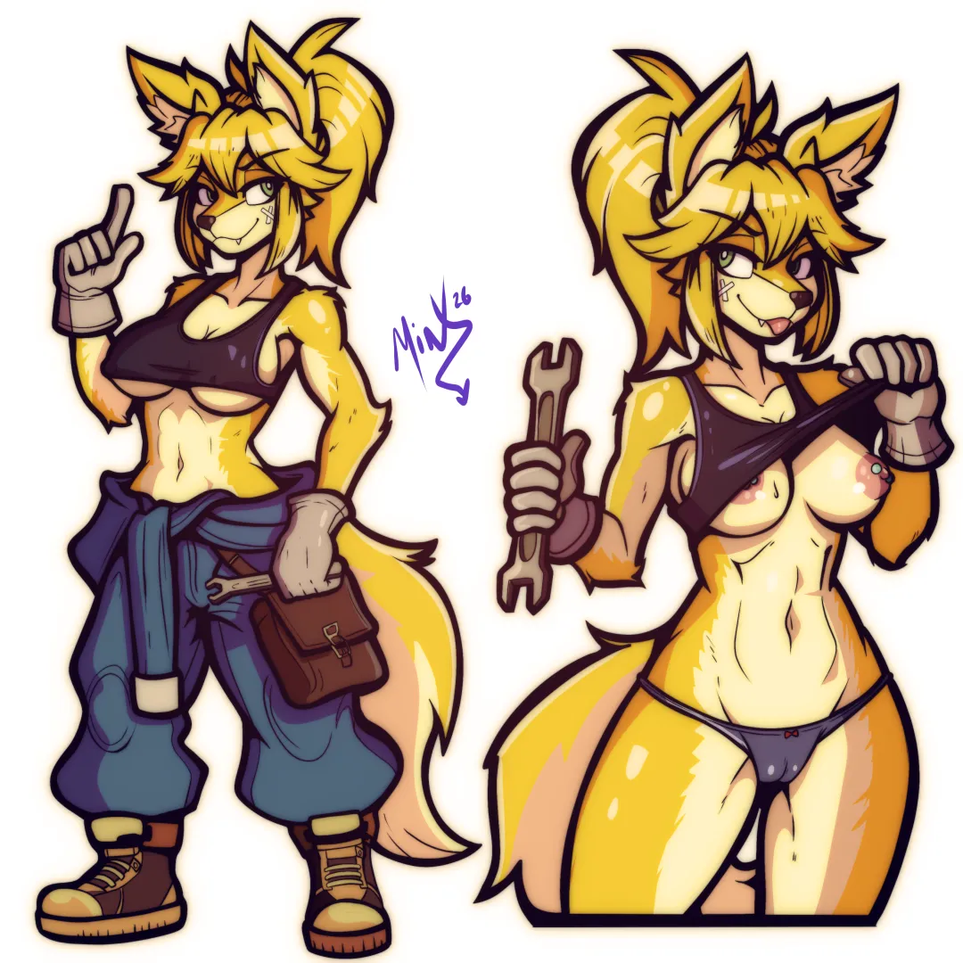 [Doggy Mechanic] by (Minx-Art) me posted by Minx-Art