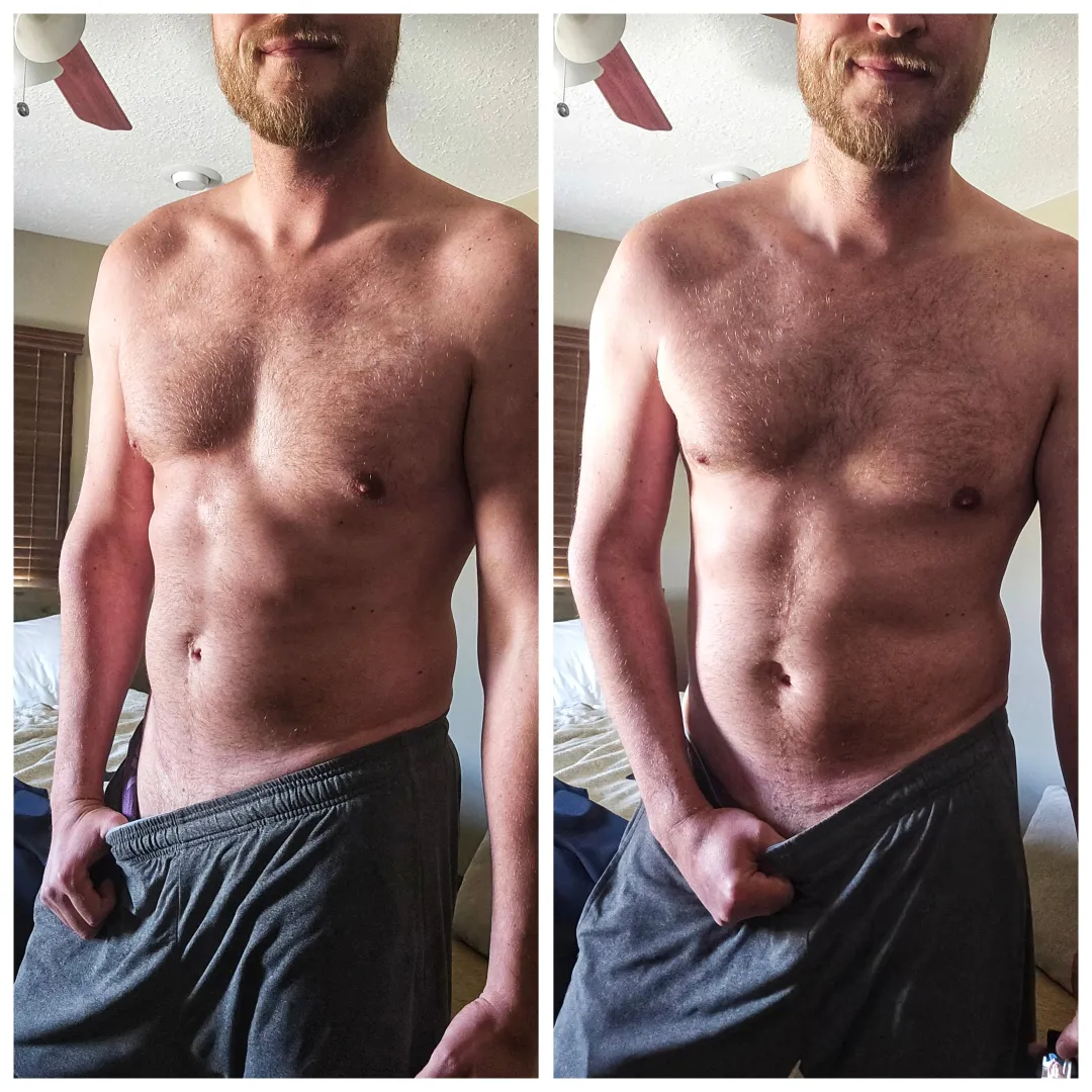 Doing my best to keep it tight pushing 40. Wanna work up a sweat together? posted by TheHandsomeDino