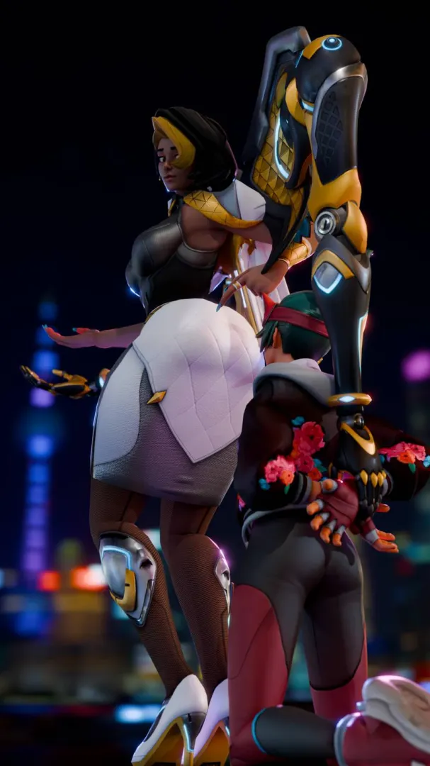 Domina's Butt Kissing Offer to Kiriko (by waterpolowedgie) posted by Astronaut_Tall