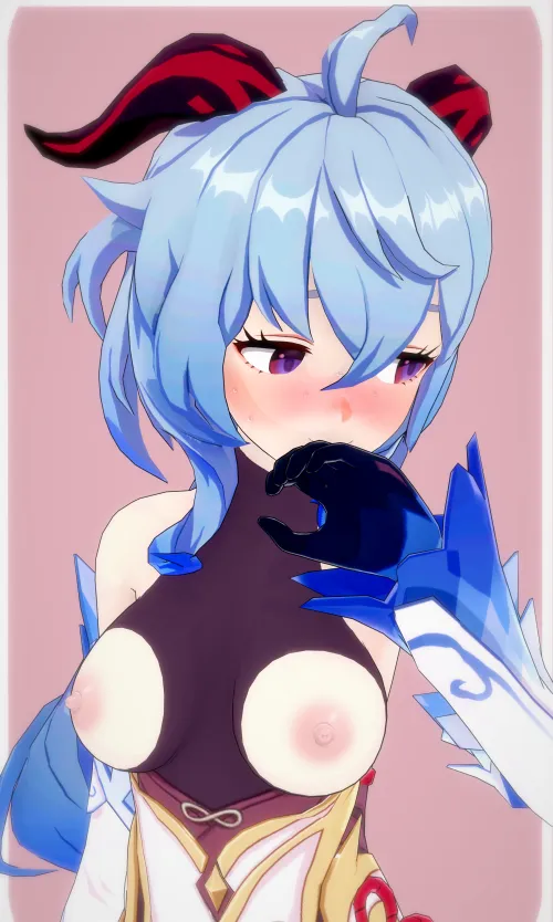 Don't stare, Ganyu's shy! [By Me, RumiGames] by Far_Assumption6781