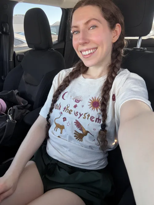 Double braids for today’s workout  by juliatomic