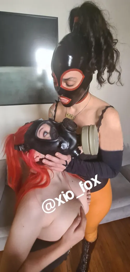 Double the masks double the fun by Mistress_Xiomara_Fox
