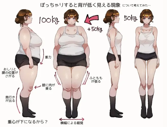 Doubling the weight (とろろ) by shader0103