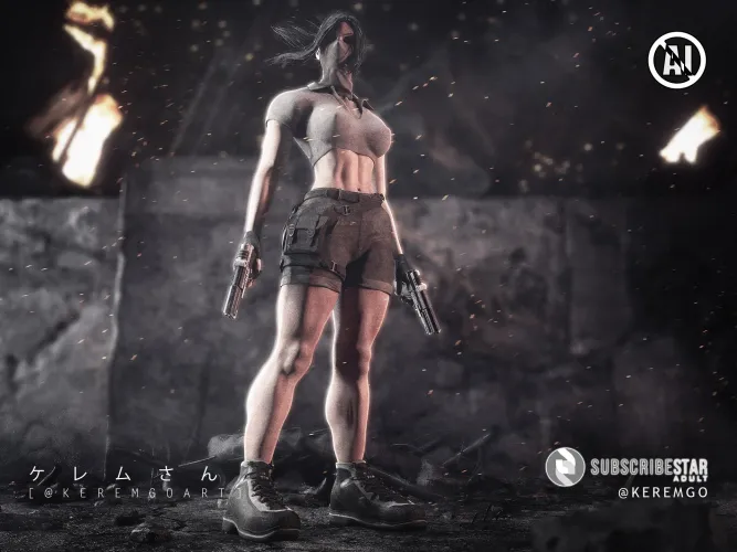 Downtown - Lara Croft Inspired Art By Me (d3ogmerek) by d3ogmerek