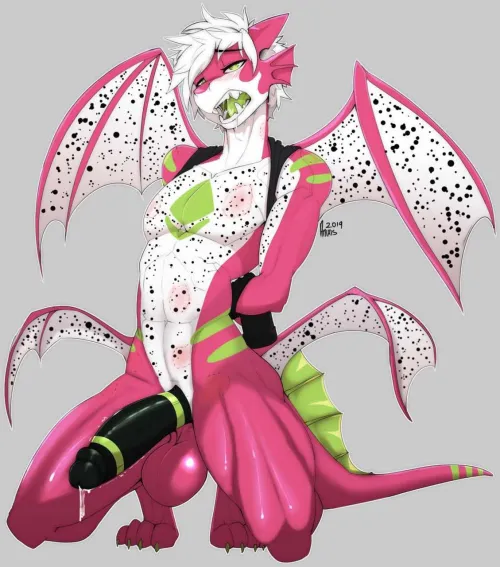 Dragon fruit? How about a fruity dragon by MassivePeace723
