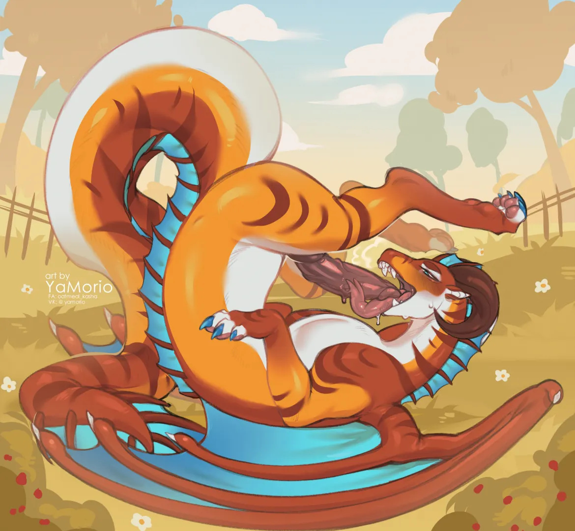 Dragon YCH [2] (yamorio) [M] posted by Olive-The-Otter