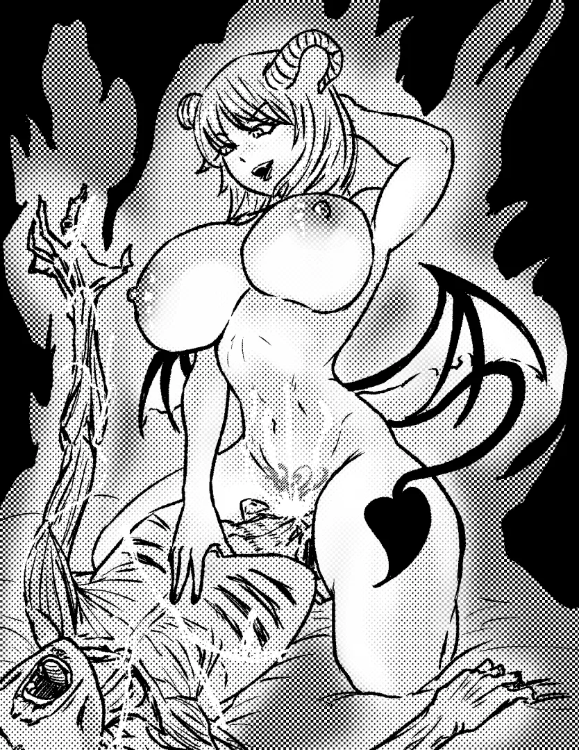 Drained by succubus (art by me) posted by shoulder_enjoyer