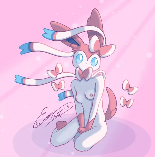 Drawing every Pokemon (20/1025) - Sylveon [OC] by EveningDraftArt