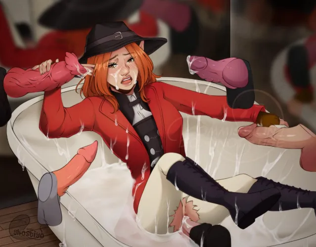 Drenched in cum (ghostiyo) by NoMaadlad