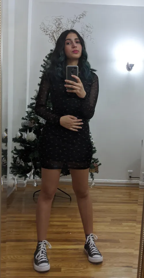 Dress and converse  by Frosty_Shape6408