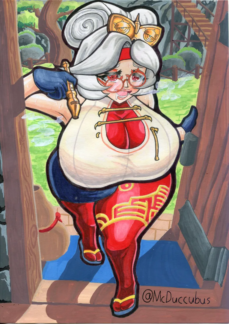 Drunk Purah dropping by (Art by me McDuccubus) posted by S_McDuccubus