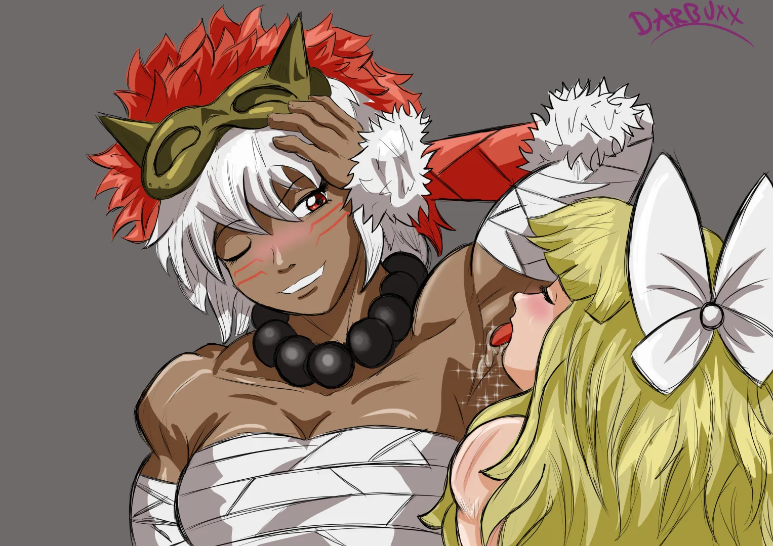 Due to the recent events, Rinkah and Charlotte didn't want to miss the armpit licking party!! by me (Darbuxx) posted by Juggaborizkit