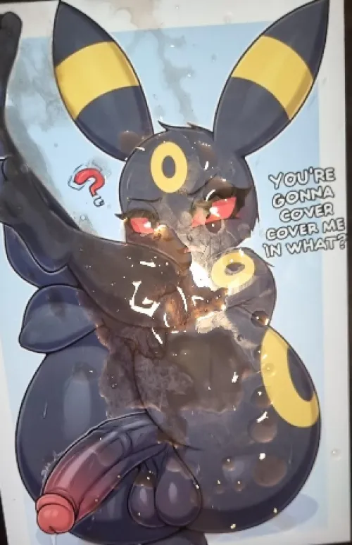 dumb lil umbreon :3c by djentisnotagenree