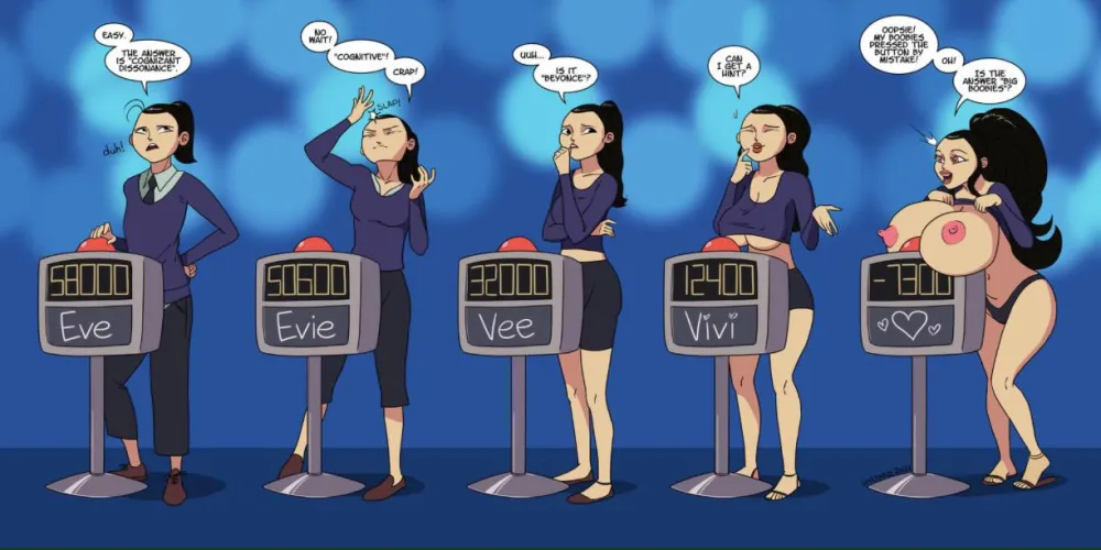 “Each wrong answer takes away your IQ!” [Artist: Sortimid] by Small-Water-476