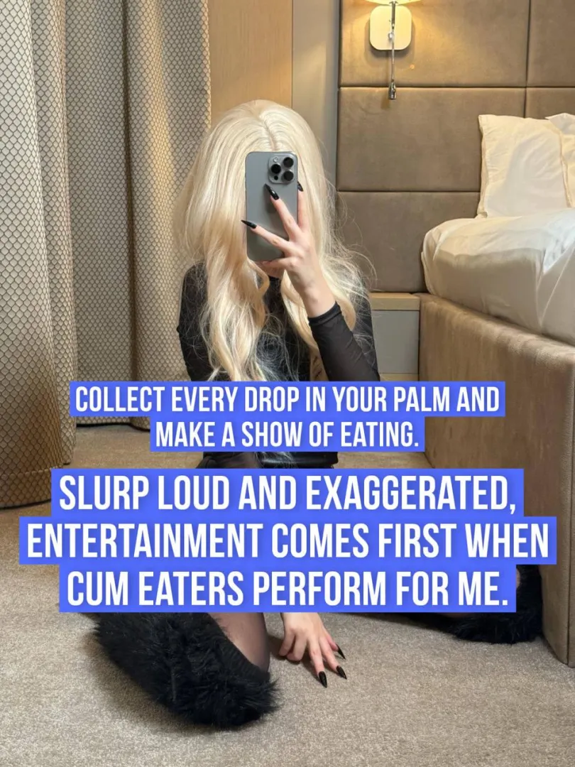 Eat it dramatically and make noise for me posted by CutLuxie