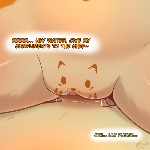 Eatin' good (catsockjus) [MF] by Olive-The-Otter