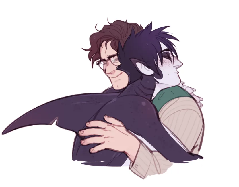 Ed and Oswald mermaid au artist shoguru posted by Entire_Appearance976