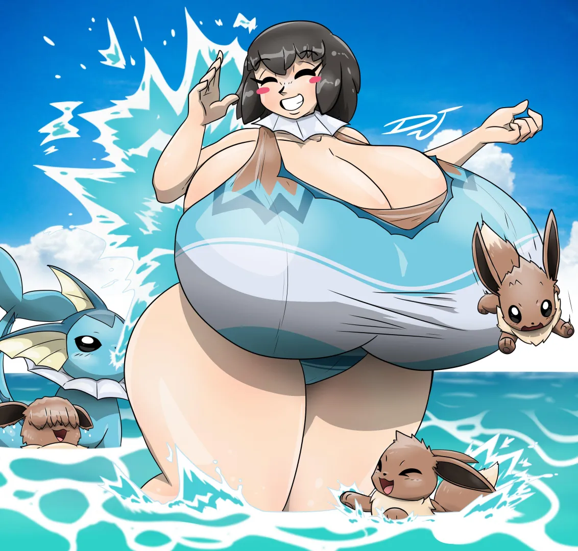 Eevee Girl Summer Time [Pokemon] (DJthePokemen) posted by 23LovelyHearts