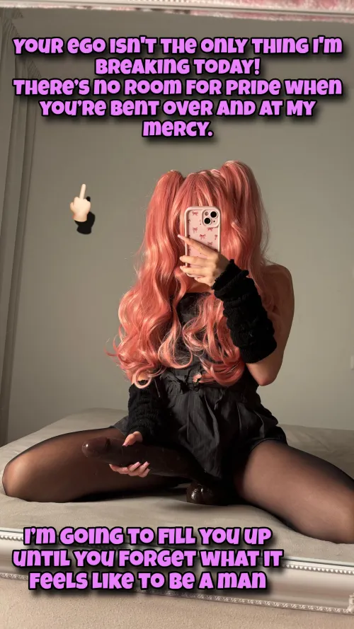 Ego shattered, holes filled  Pride has no place here  [imagefap: princessdollmie] by PinkDolxo