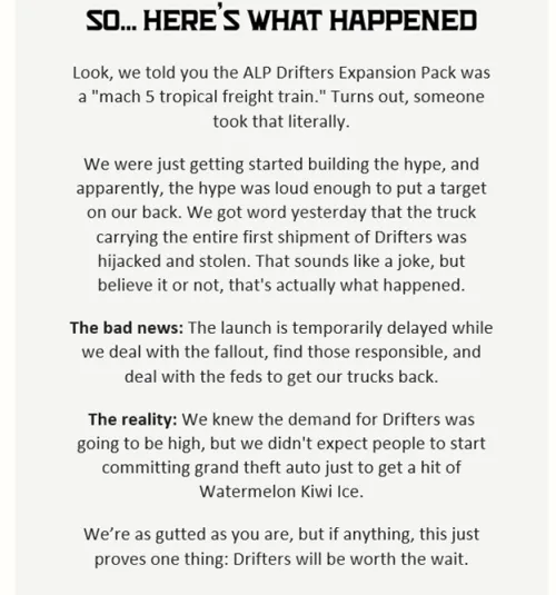 Either wild story or just more marketing... by PeteDub