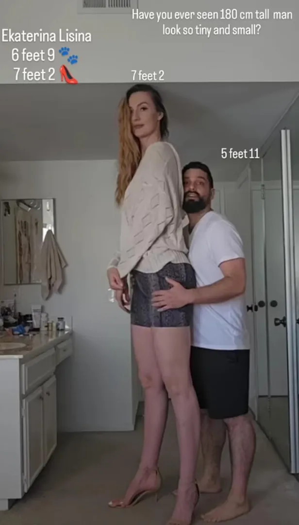 Ekaterina makes everyone look small! posted by justinsain18