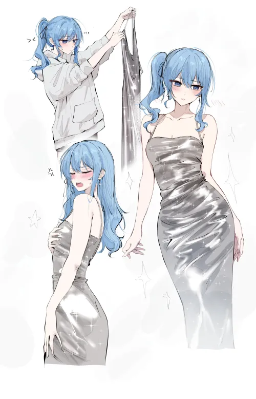 Elegant Dress Suisei by Silent_Steak_9540