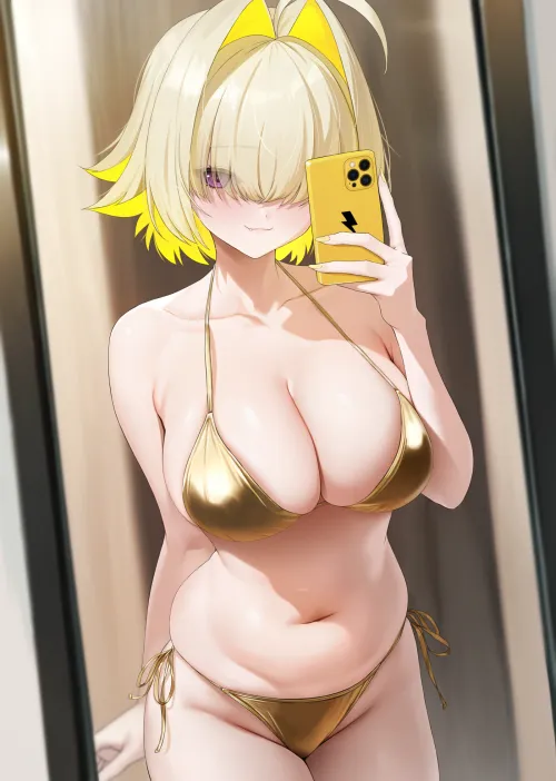 Elegg showing off her swimsuit by marxsander2016