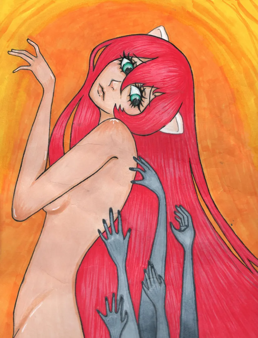 Elfen Lied Fan Art by Me posted by Vi0lent_Vi0let