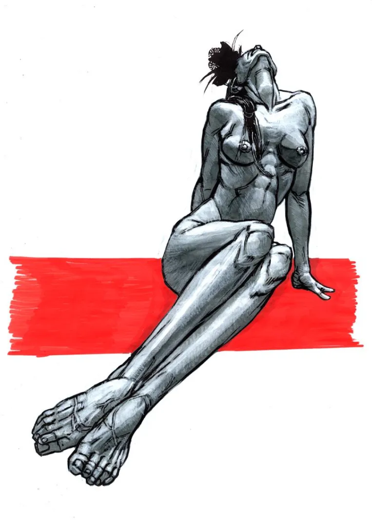 Elongated - an experiment in mixed media: By Me posted by Dont-Eat-Spiders