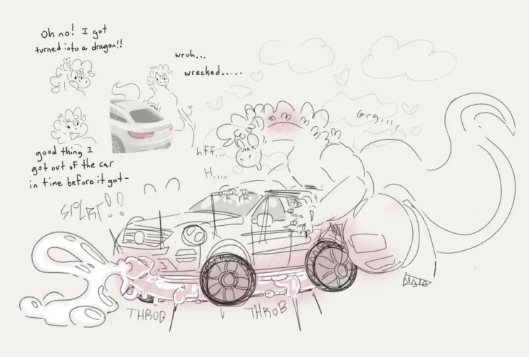 Embarassing dragon instincts (credit @paleoraiser.bsky.social) by -Bowman-