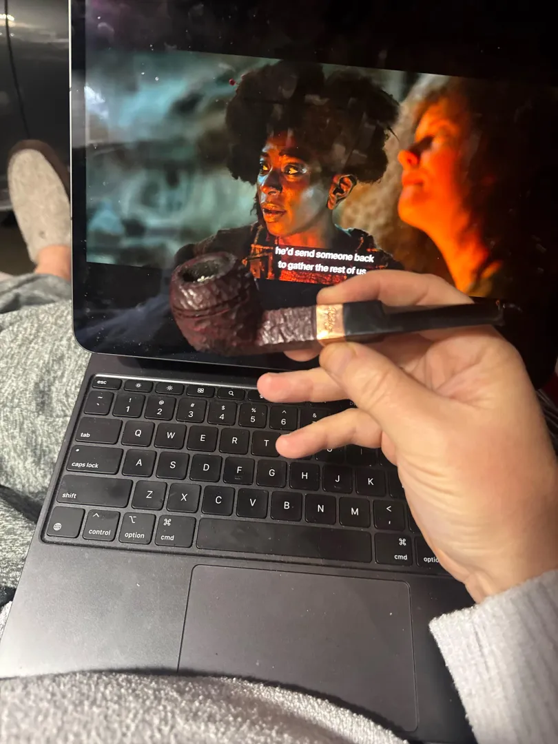 EMP in my Christmas pipe while watching Rings of Power. posted by KBlairSirmanII