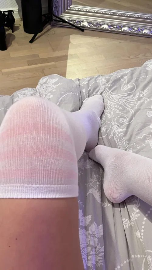 Enjoy these nylon toes. What's your next move? by strawberrrygirlie