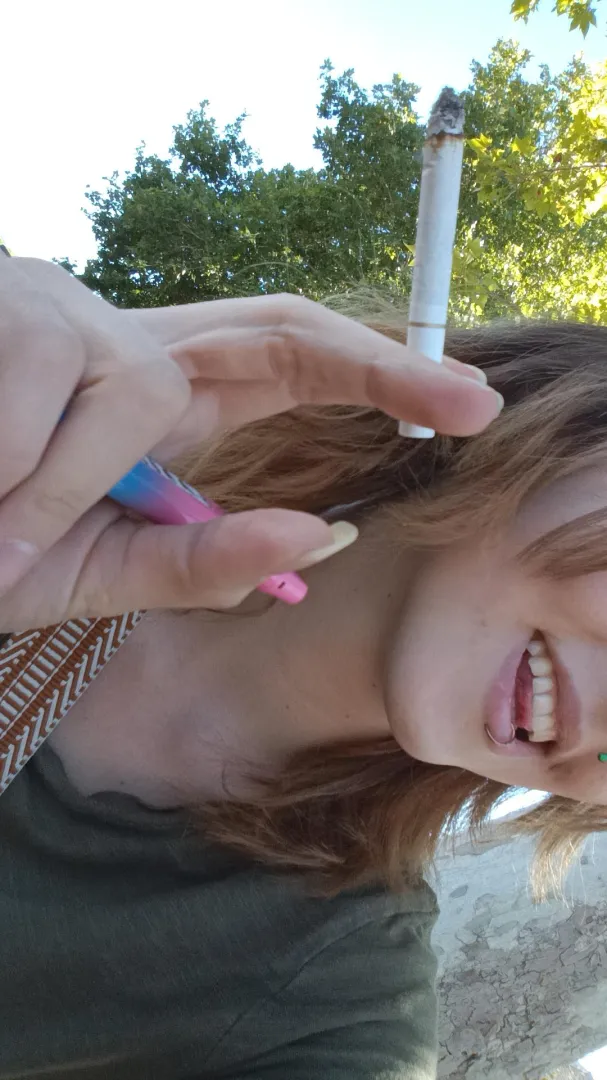 Enjoying a ciggy on my lunch break posted by saraonly420