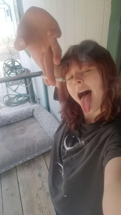 Enjoying a smoke by saraonly420