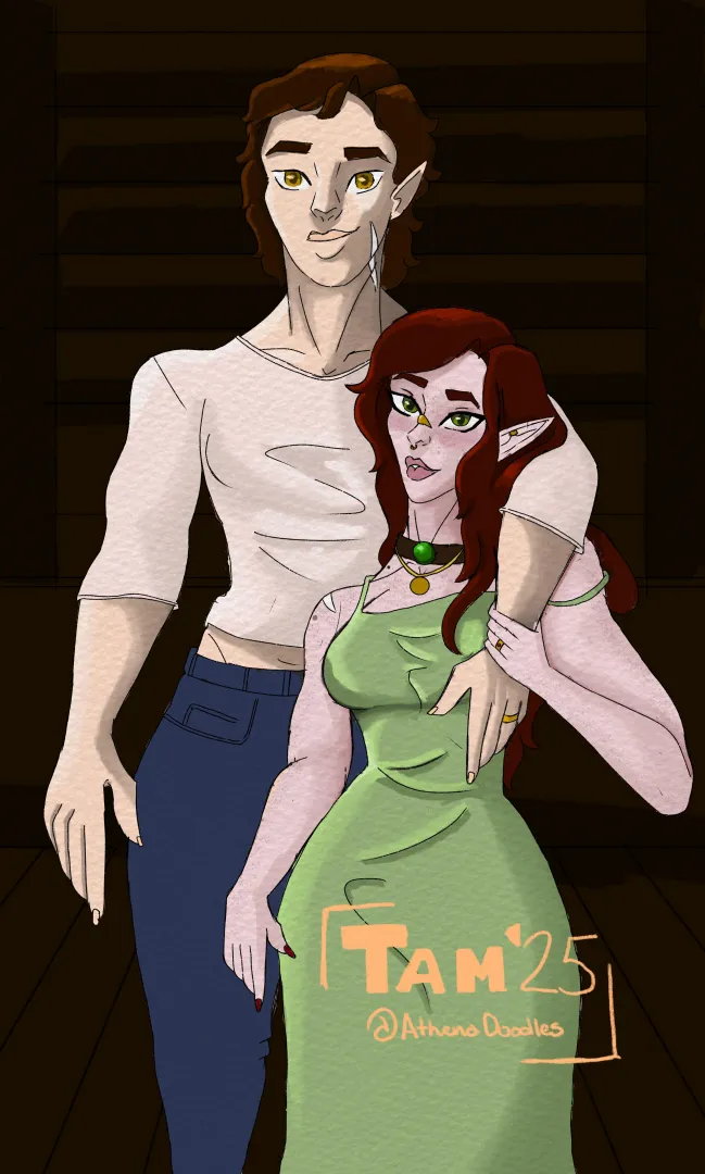 Enjoying newlyweds bliss [AthenaDoodles](OrginalCharacters) posted by IndependenceOk5646