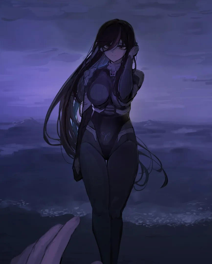 Eva by the sea [The Hundred Line] (chinuki_) posted by MartyrOfDespair