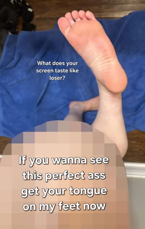 even my pretty feet are too good for you.. so be thankful! by findom_queenbee