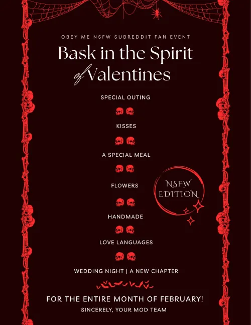 [EVENT] OBEY ME NSFW FAN EVENT, VALENTINES MONTH 2026! by PseudonymFanfic