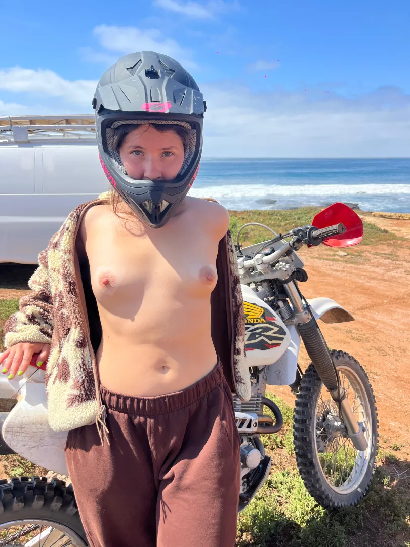 Ever seen a girl as tiny as me ride an XR4? posted by kikilimez