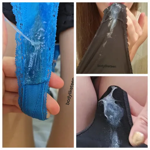 Every day big mess in my panties.. I really cant handle with my high libido.. by bodyliketeen