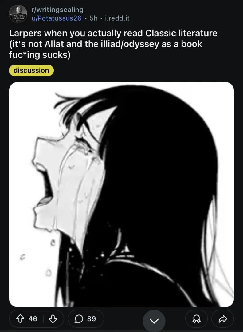 Everyone knows the only good classics are Mistborn and jjk posted by Randomguy4285