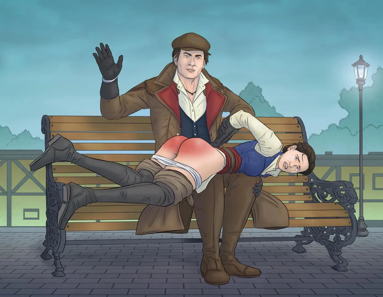 Evie spanked by Jacob (AltCor) posted by ValuableAd3244