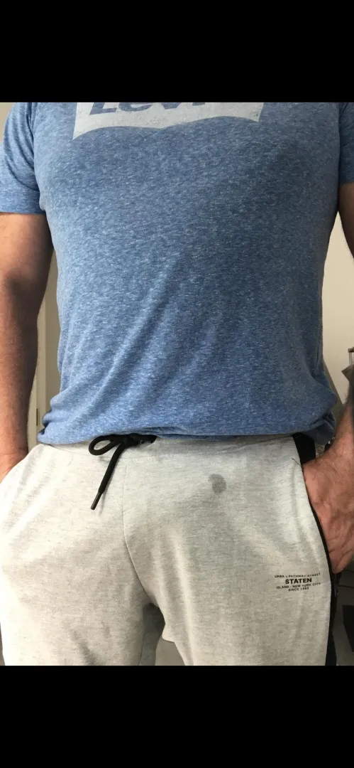 Excited in track pants posted by jayman806