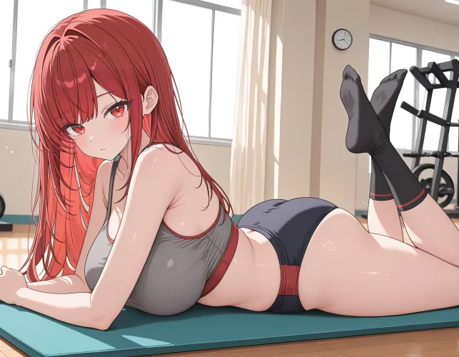 Exercising with Rapi (Nikke) by Current-Resolve-187