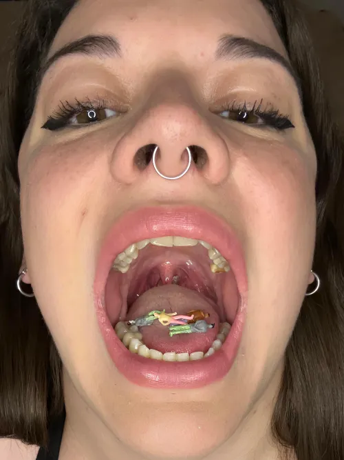 {f} Mmm delicious, salty, sweet mmm fuck, my tits and ass will get so big after this feast. by LegitimateTie4492