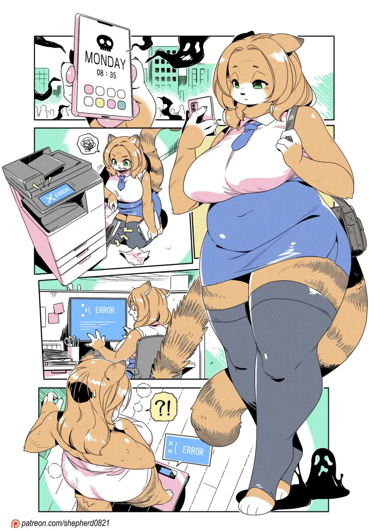 [F] Orange Cat cursed by Mondays (Shepard_0821) posted by Cris_Cayton