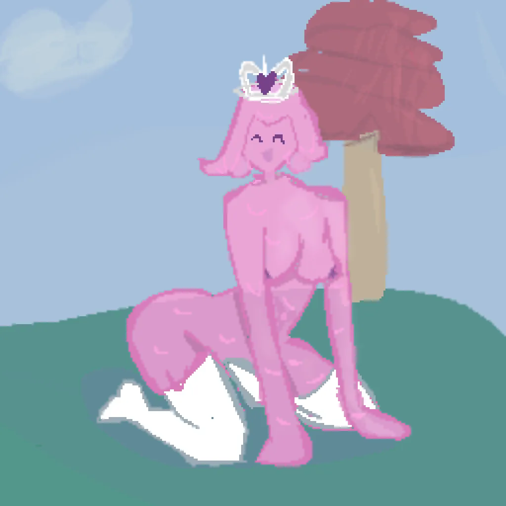 [F] queen slime in thigh highs posted by birchiewilldraw