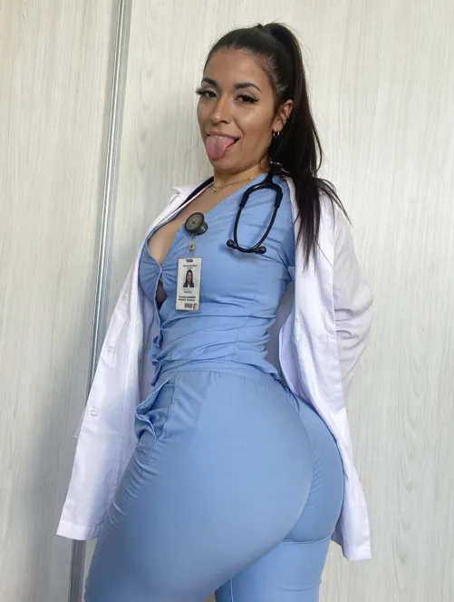 F27 - bent over the hospital bed, my scrubs still on, i'm begging you to fuck me right here. by Illustrious_Pay_7680