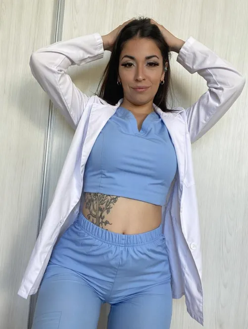 F27 - omg, i bet you can't wait to see me in my scrubs, right? by Illustrious_Pay_7680