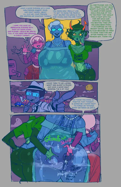 [F4A] John should have suspected that his friends were planning something when they accepted to stay with his Nanna for free by FiveDollarFootlongg